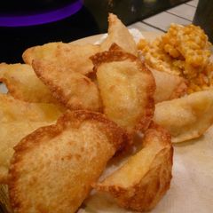 A picture of Easy Appetizer with Gyoza Skins, Corn, and Potato.