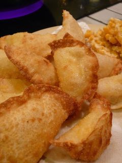 A picture of Easy Appetizer with Gyoza Skins, Corn, and Potato.