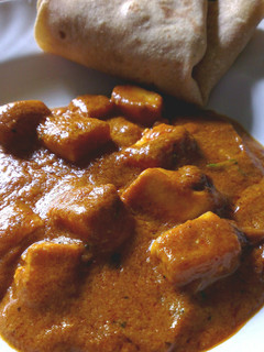 A picture of Paneer butter masala.