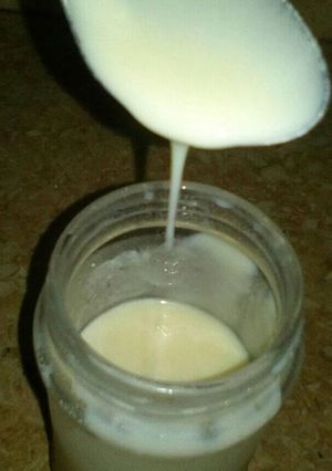 صورة لوصفة طريقة سهلةحليب مكثف محلى