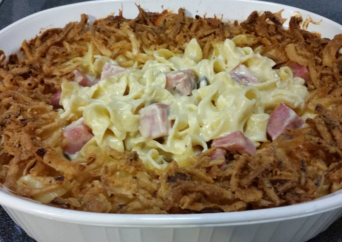 Ham and Noodle Bake