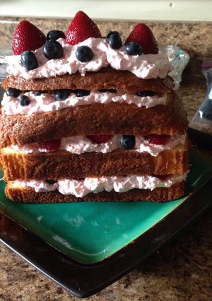 A picture of Quick Pound Cake Dessert.