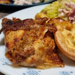 A picture of Air Fryer Whole Roasted Chicken.