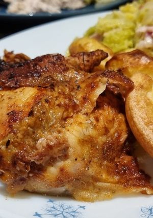 A picture of Air Fryer Whole Roasted Chicken.