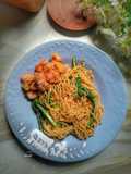 Mie Tok-Tok Spesial Topping Ayam Popcorn