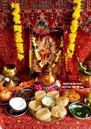 A picture of Kheer Puri Chana - Ashtami Kanya Bhoj.