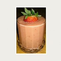 Banana Strawberry Pear Smoothie A picture of Banana Strawberry Pear Smoothie.