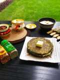 પાલક પનીર ચીઝી સ્ટ્ફડ પરાઠા ( palak paneer cheesy sttufed parath