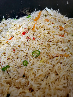 A picture of Egg Fried Rice🍳🥚🍚.