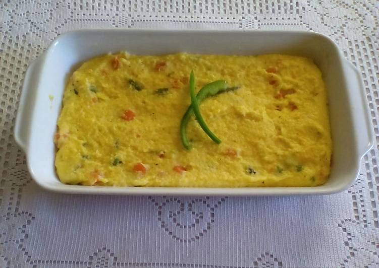 Cheesy Polenta with Mixed Vegetables