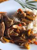 Cerdo al wok