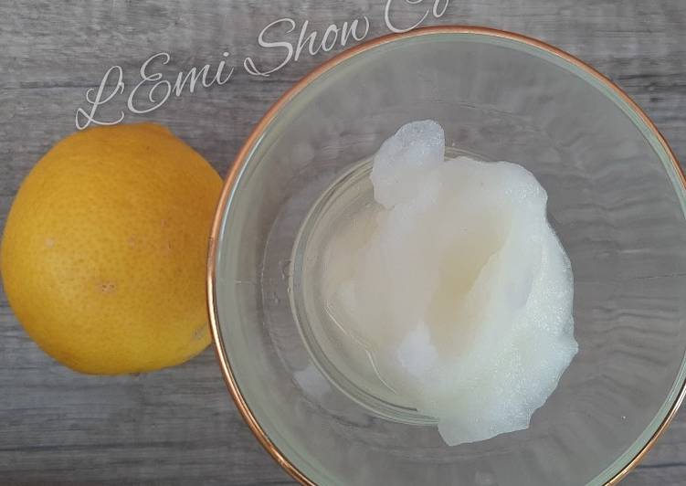 Recette Des Glace au citron