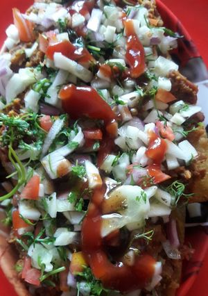A picture of Rajma Chat.