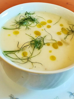 A picture of Crema de espárragos blancos.