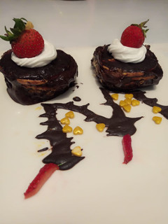 A picture of Marie biscuit coffee cake-no bake dessert.
