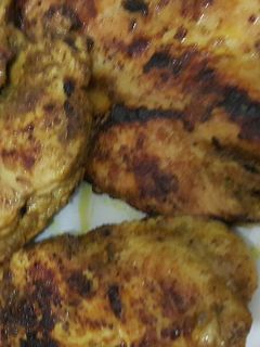 صورة لوصفة صدور دجاج مشويه عالصاج
