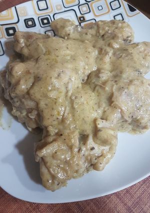 صورة لوصفة دجاج بصوص الكريمه