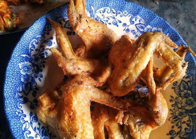 Resep Sayap ayam goreng bumbu kuning Anti Gagal