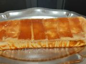 Una foto de tarta de quesitos sin nata