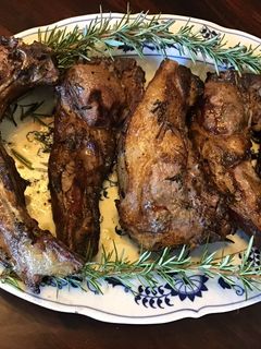 A picture of California Farm Tomahawk Lamb Chops.