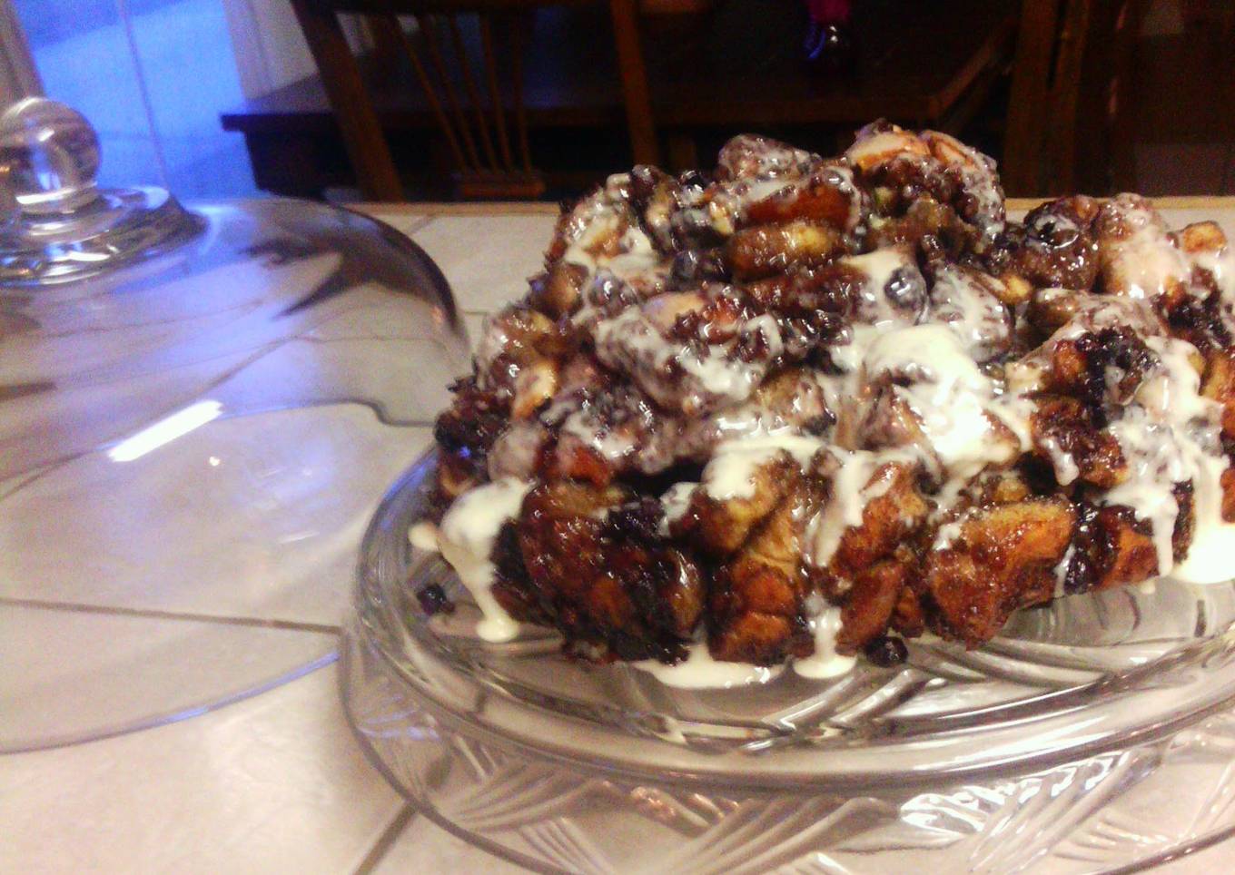 Rollin blueberry mountain cake.