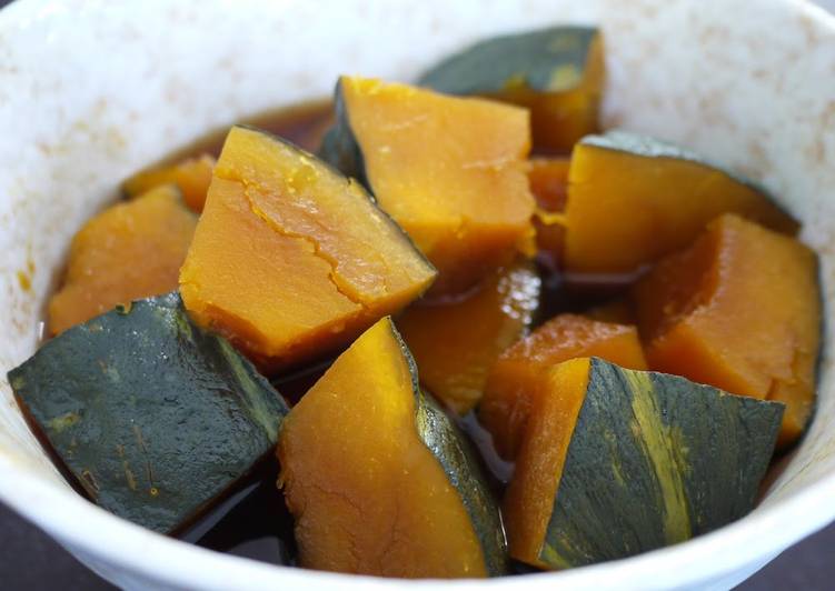 Microwaved Authentic Tasting Simmered Kabocha Squash