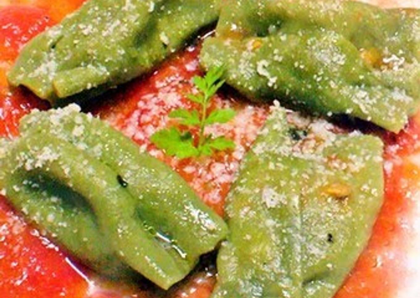 Fresh simple ravioli