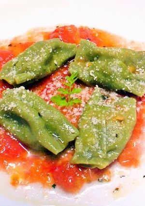 A picture of Fresh Plin Ravioli.