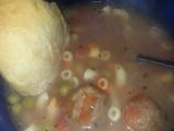 Italian meatball & pasta soup