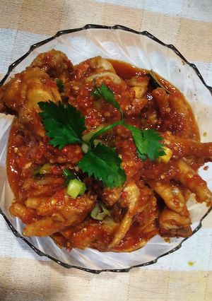 Foto resep Ceker sayap mercon pedas simple