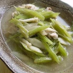 A picture of Seasonal Spring Taste! Boiled Young Burdock (Leafy Burdock).