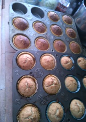 A picture of Banana Nut muffins.