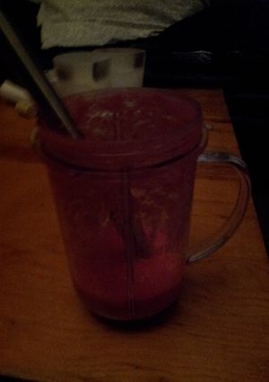 A picture of Berry Banana (smoothie).