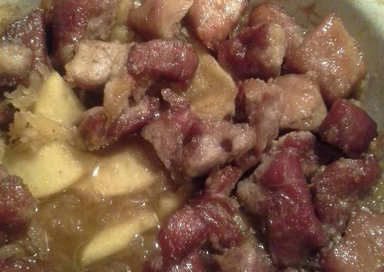 Easiest Way to Make Any-night-of-the-week Pork &amp; Sauerkraut