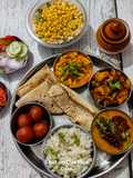 Simple North Indian Veg Thali For Dinner