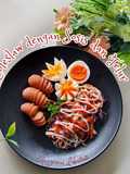 Coleslaw dengan Sosis dan Telur