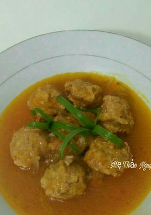 Hình của món Xíu Mại Sốt Cà Chua.