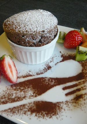 A picture of Easy Fluffy Chocolate Soufflé.