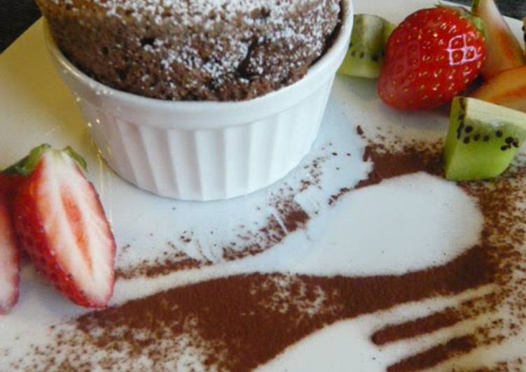 Easy Fluffy Chocolate Soufflé