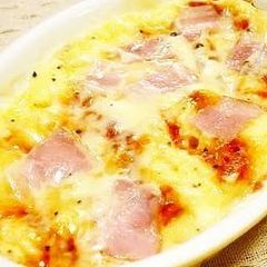 A picture of Steamed Pizza Bread with Pancake Mix.
