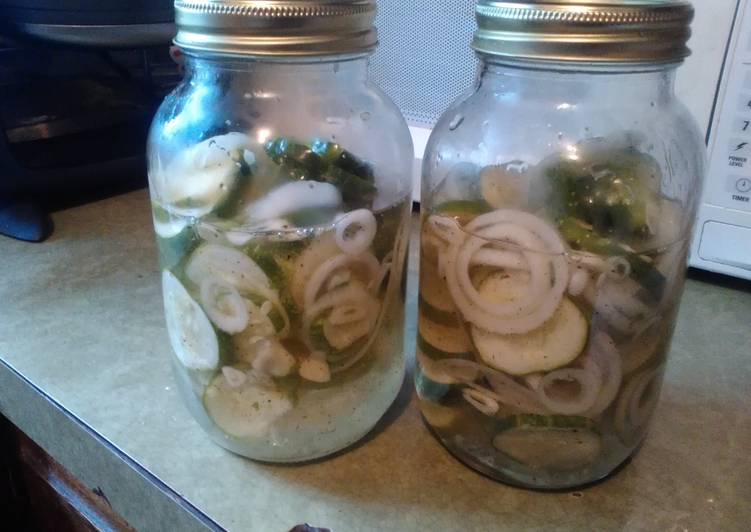 Recipe of Homemade Refrigerator pickles