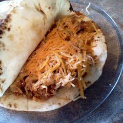 A picture of Breakfast Papas con Huevos y Chorizo Mexicano.
