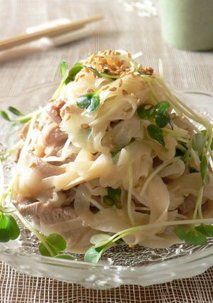 A picture of Sweet Onion and Pork Salad with Garlic and Mayo.