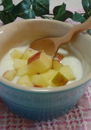 A picture of Sugar-free Double Textured Apple Yogurt.