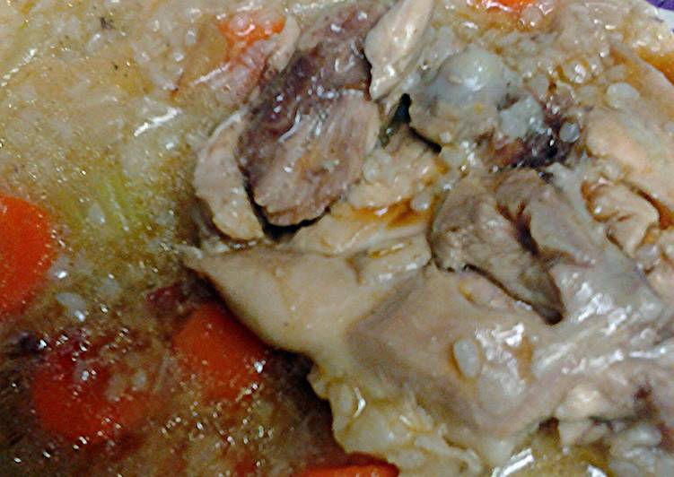 Easiest Way to Make Homemade Chicken and rice stoup