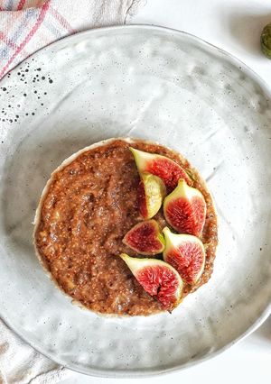 Foto principal de 🌱Cheesecake vegana de limón con mermelada de higos🌱