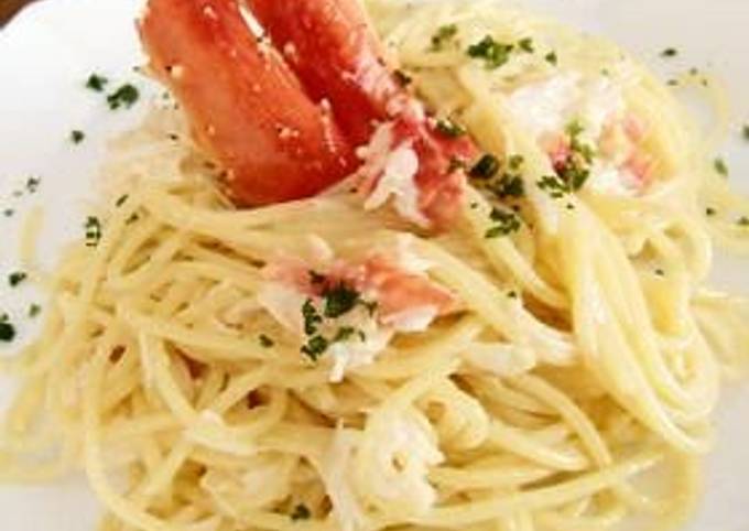 Steps to Prepare Super Quick Homemade Extravagant! Taraba King Red Crab Pasta