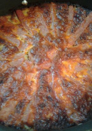 A picture of Hawaiian inspired casserole.