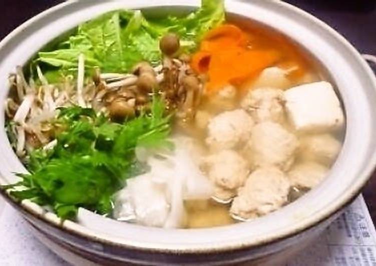 Steps to Make Homemade Chankoya Restaurant&#39;s Salt-based Chanko Hot Pot