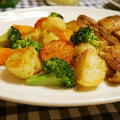 A picture of Root Vegetable and Broccoli Grill.